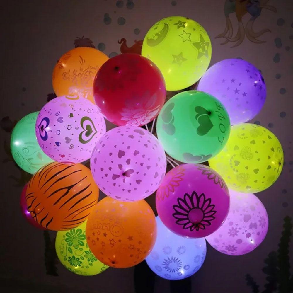 10Pcs Christmas Wedding Decor Balloons Lamps Luminous LED Party Light For Latex Balloons
