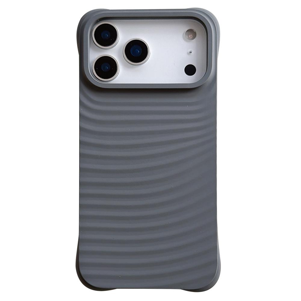 Чехол для iPhone 17 Pro Max с рисунком волны, из жидкого силикона, противоударный чехол для телефона