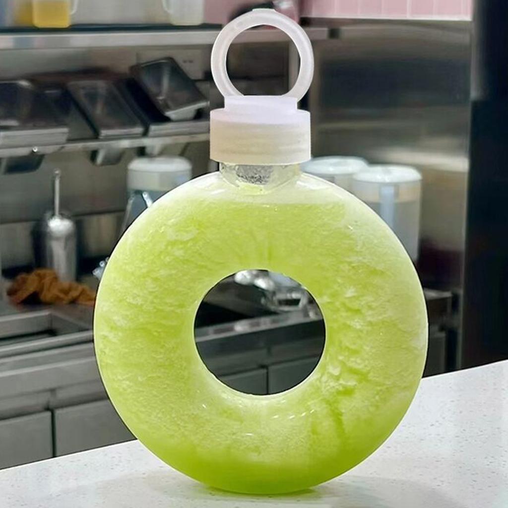 Милая герметичная бутылка для воды в форме пончика для детей - 500 мл/350 мл