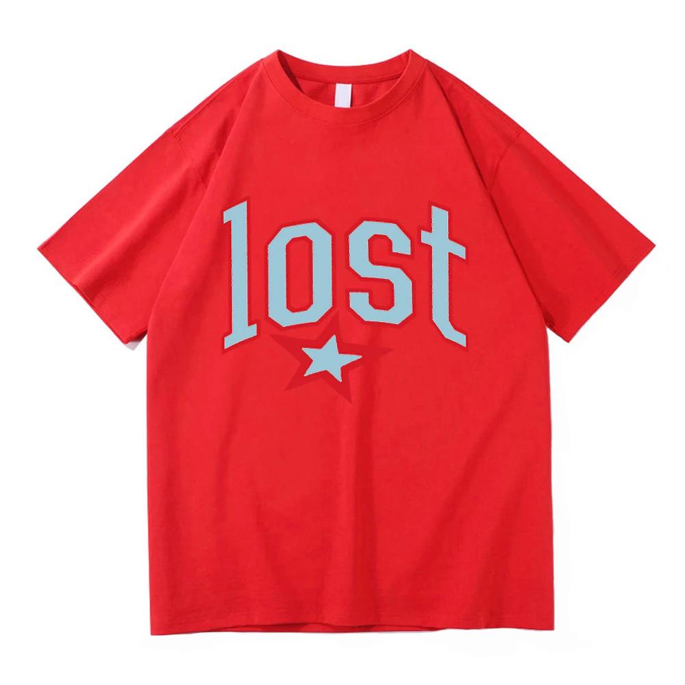 202526 Summer Mgk Lost Americana Album 100 Pure Cotton Printed Pattern Tshirt Outdoor Casual Breathable Comfortable Top