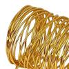Yousheng Twisted Wire Napkin Rings Wire Mesh Napkin Holders Golden Metal Napkin Rings Dining Table Accessories for Party Wedding Christmas Gatherings