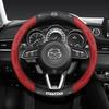 2025 Горячая 38см Карбоновое Волокно Кожа Рулевого Колеса Чехол Для Mazda 2 3 CX5 CX30 CX8 CX3 Mazda2 6 5 CX9 BT50 Авто Аксессуары