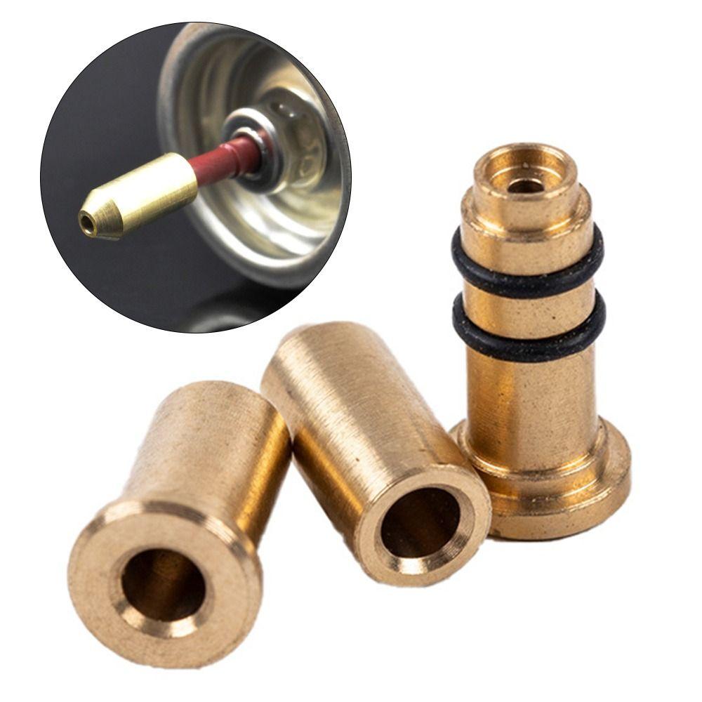 Refill Butane Gas Adapter Reusable Brass Nozzle Gas Filling Valve Inflatable Head For Dupont Ligne 2/Gatsby Gas Lighter