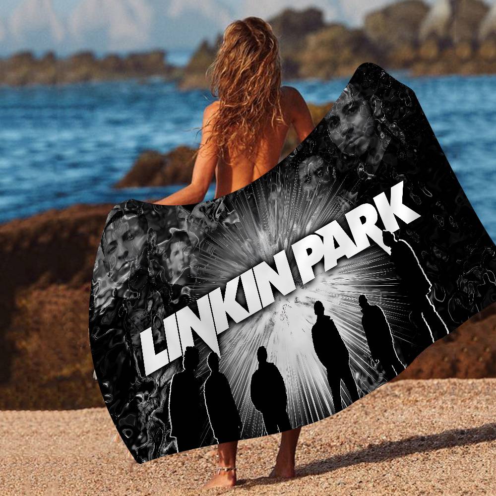 L-Linkin Горячий Банд Парк Большие Микрофибровые Пляжные Полотенца Быстросохнущее Полотенце Песок Пляжные Полотенца Бассейн Полотенце Для Путешествий Плавание Бассейн Йога