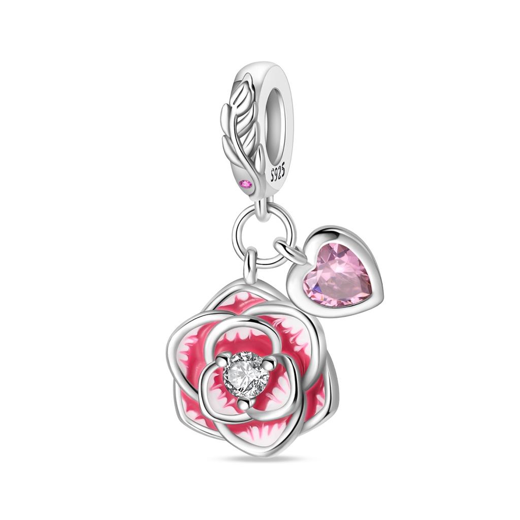 Шарм Медный Растение Цветок Тема Коллекция Подвеска Для 3-миллиметрового Оригинального Браслета Ожерелья Роскошные Тонкие DIY Украшения Женский Подарок