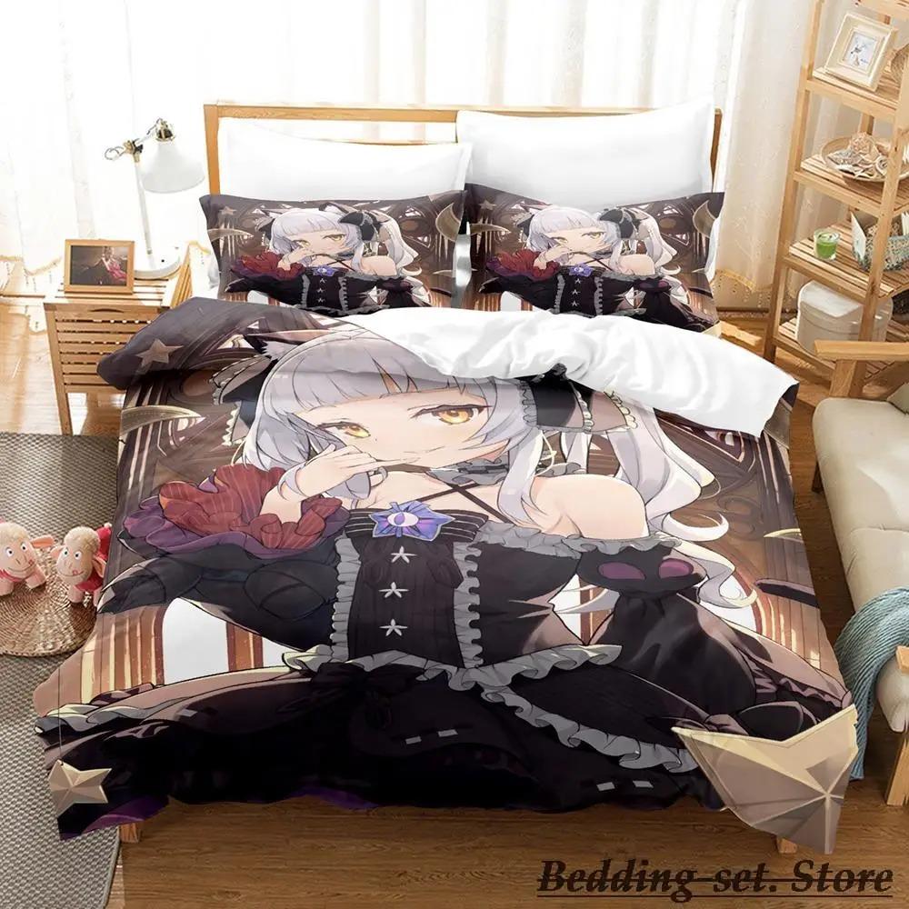 Murasaki Shion Bedding Set Single Twin Full Queen King Size Bed Set Adult Kid Bedroom Duvetcover Sets Anime Parure De Lit Bed