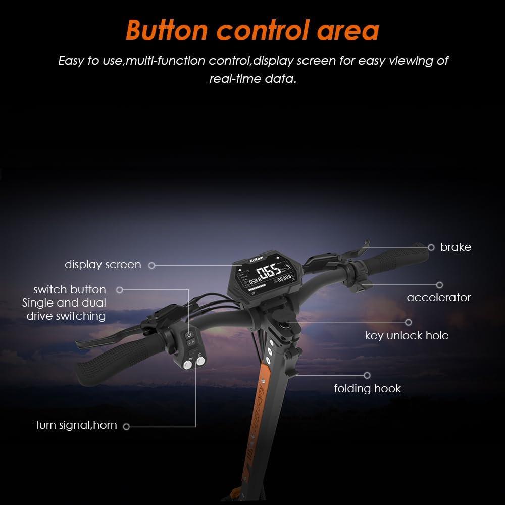 Внедорожный электросамокат Kukirin G3-pro с двойными моторами, аккумулятором 23,2 Ач, максимальным запасом хода 80 км, электросамокат для взрослых