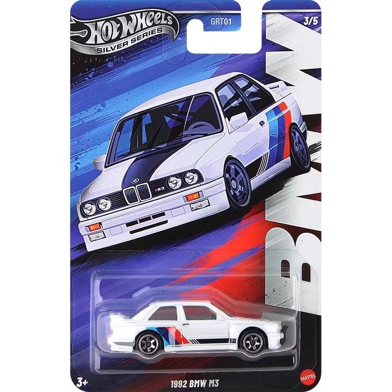 AAAOQ1 Hot Wheels Набор Bmw 2025 Серебряная Серия M1 M2 M3 M4 M5 1:Масштаб 64 Литая модель автомобиля Машинки Нераспечатанная Коллекция Grt01 Модели Игрушки