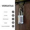 4 Digit Heavy Duty Combination Padlock Zinc Alloy Waterproof Security Lock for Luggage Suitcase Locker Gym Backpack Travel