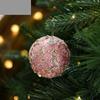 8CM Xmas Tree Hanging Pendants Foam Party Decor Striped Balls  New Year Decor