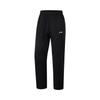 Li Ning Comfortable Casual Simple Straight Leg Sports Pants Unisex Pants Black AKLV189-1