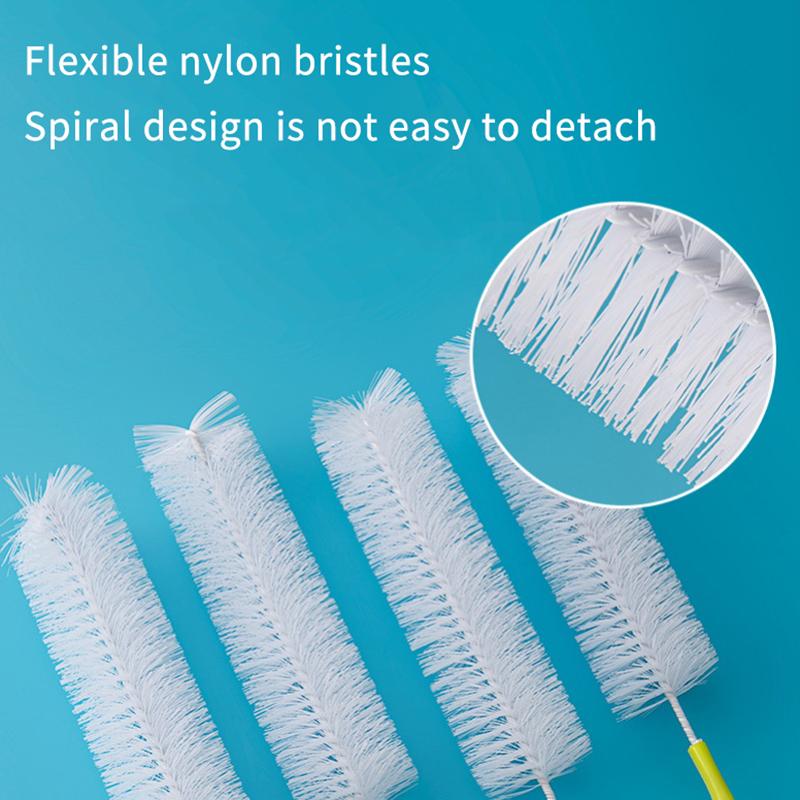 Длинная щетка для чистки бутылок для мытья вина, пива, спортивных термосов, стеклянных и длинных бутылок с узким горлом для чистки