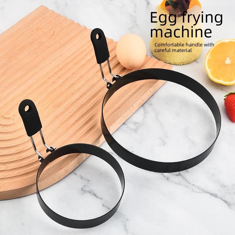 Stainless Steel Round Omelette Maker & Egg Mold for Kitchen Baking