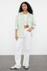 Women's Style Shirt Mint Denim Shirt