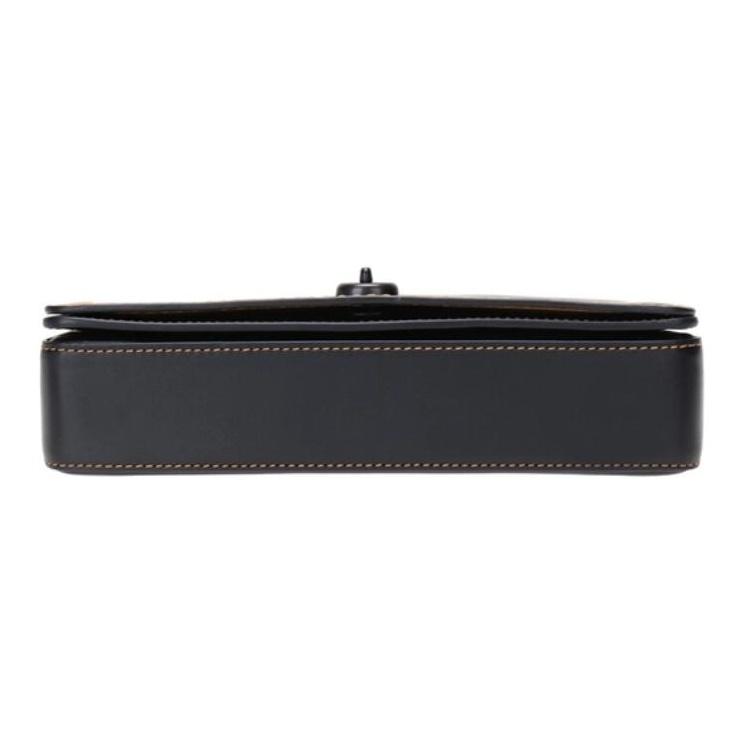 Coach Dinky 23 Fashion Casual Versatile Chain Leather Crossbody Shoulder Bag Women Bags Black 55149-BPBLK