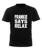 Frankie Says Relax Однотонная белая - Мужская забавная футболка-новинка черная всех размеров
