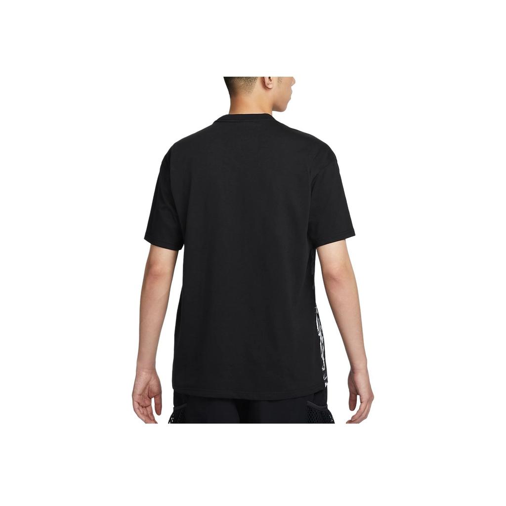 Nike Футболка Northern Lights Dri-Fit Color Block Quick-Dry Breathable с коротким рукавом для мужчин, черные FZ5280-010