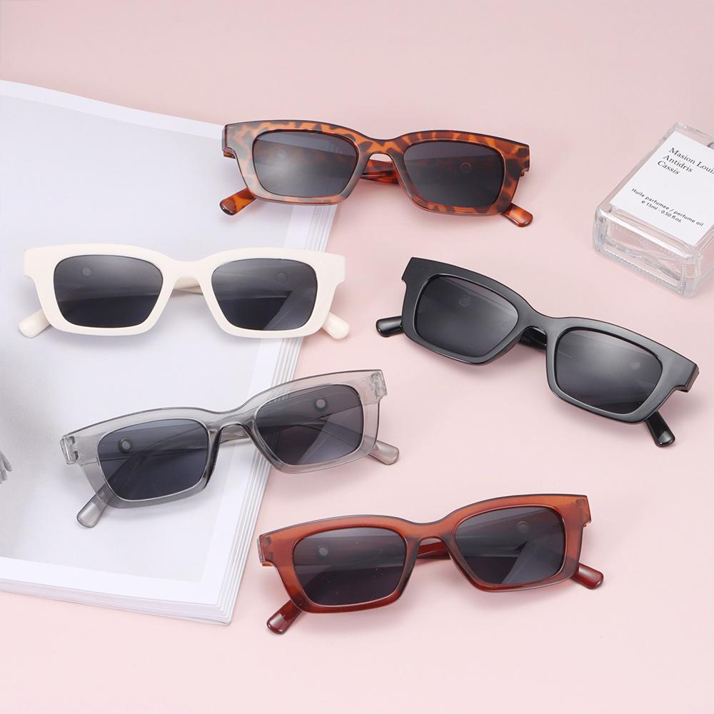 UV400 Protection Retro Sun Glasses Ladies Eyeglasses Rectangle Sunglasses Sunglasses for Women