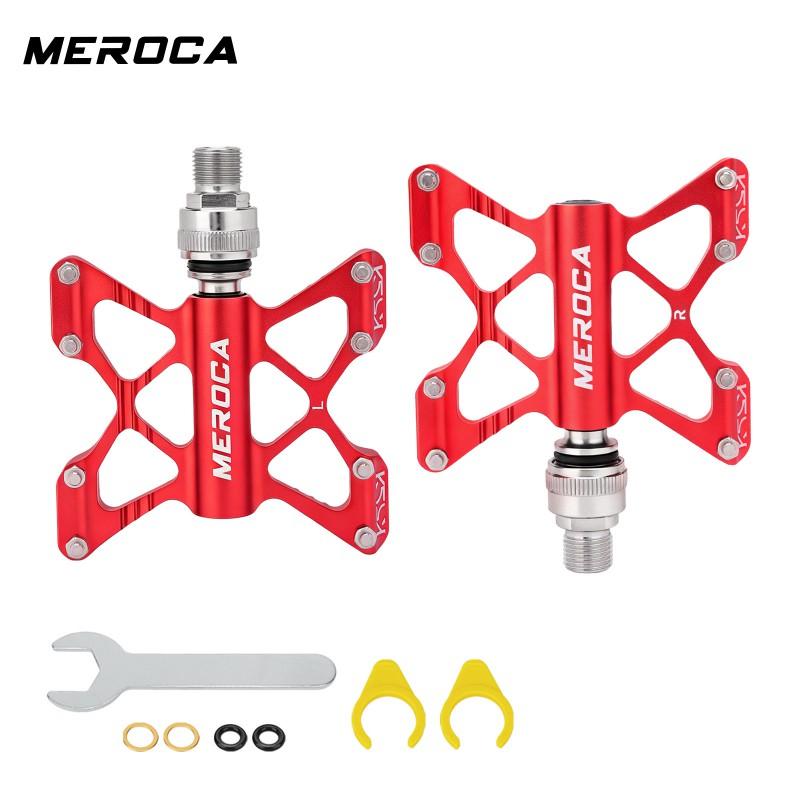 Ultra-Lightweight Folding Bike Pedals Aluminum Quick-Release Butterfly Style MEROCA 412 P8 Compatible
