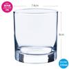 Toyo Sasaki Glass Rock Glass Tumbler On the Rocks 235ml Set of 6 Made in Japan Dishwasher Safe Shochu Glass Whiskey Glass Glass Cup Commercial Glass