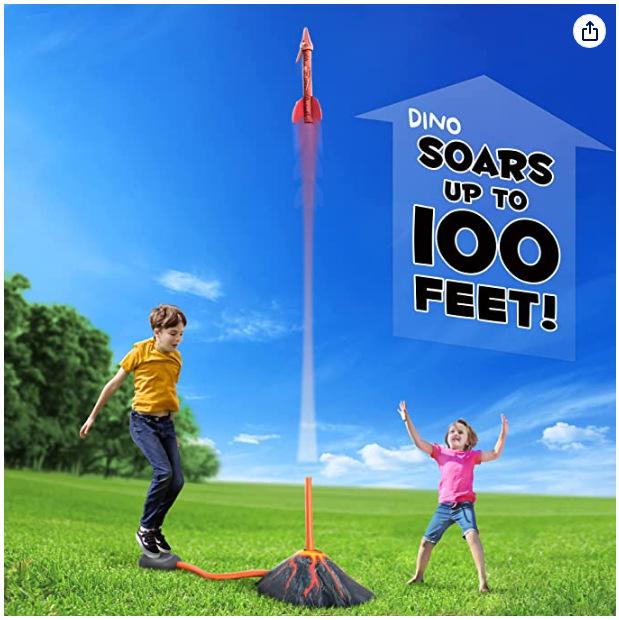 Новая шагающая пусковая установка Amazon Пушка Летающий динозавр Ракета Наружные игрушки для детей и родителей Трансграничные