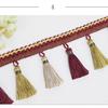 Red Tassel Lace - Multi-Use Home Accessory (12m) for Luggage, Curtains, and More