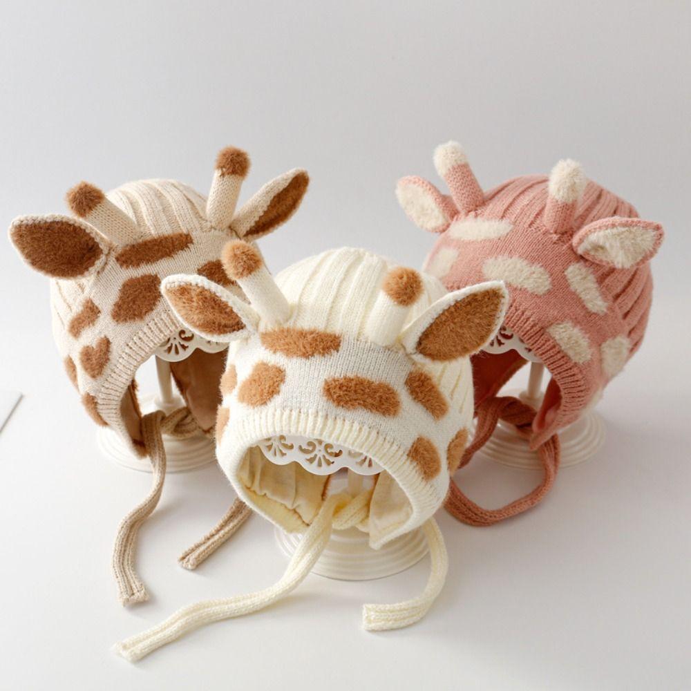 Warm Cartoon Baby Hat Cotton Girl's Ear Protection Cap Cute Baby Cap Winter
