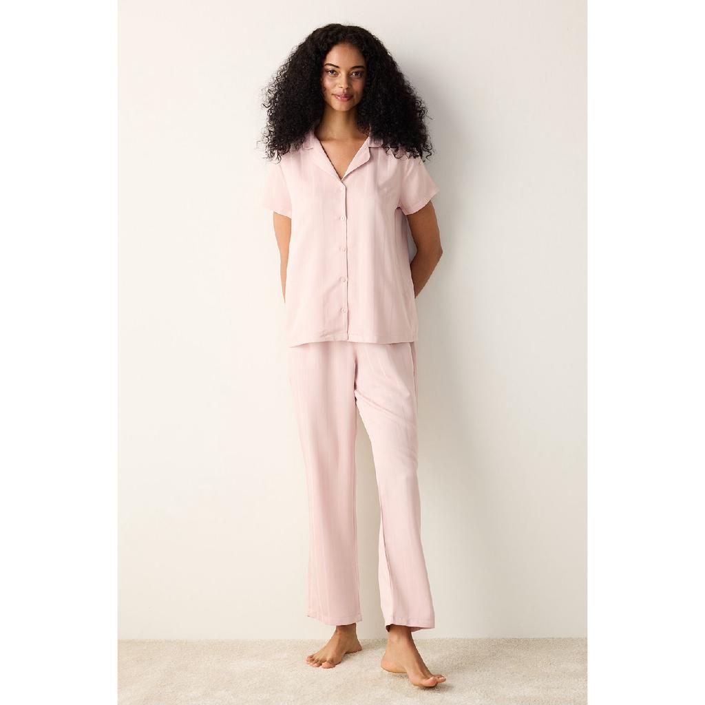 Комплект пижамы Марго из сатина розового цвета