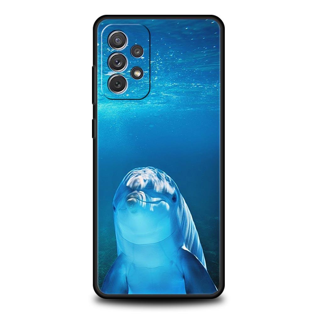 Чехол для телефона с изображением морского животного Дельфин для Samsung Galaxy A51 A71 A21S A12 A11 A31 A41 A03s A52 A32 A22 A13 A23 A33 A53 A73 5G