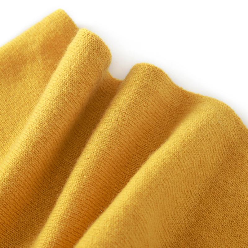 Cashmere Triangle Scarf, Solid Color Small Scarf, Women's Autumn and Winter Korean Version Trendy Warm Decorative Neck Protection, Knitted Scarf