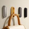 1Pcs Folding Wall Hook Hidden Robe Towel Coat Hook Stainless Steel Hook for Home Kitchen Bathroom Matte Black Towel Hanger