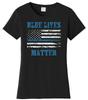 Police Blue Thin Line Flag Blue Lives Matter Wife Tee Unisex T-shirts