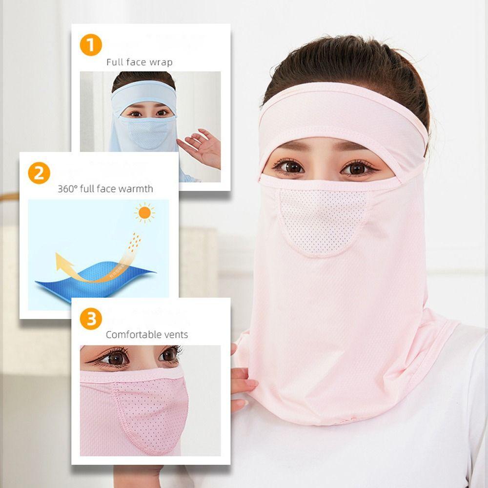 Sunscreen Veil Face Gini Mask Womne Neckline Mask Men Fishing Face Mask Summer Sunscreen Mask