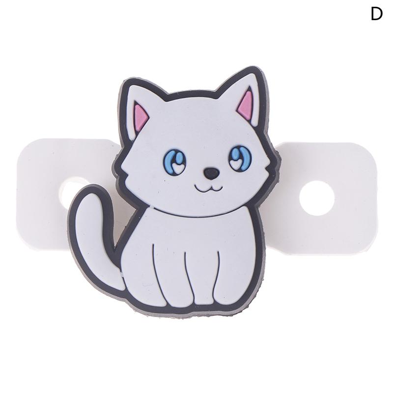 1/6 шт. Милый мультяшный Различный Кот Демпфер для теннисной ракетки Силиконовый Амортизатор для снижения вибрации теннисной ракетки Демпферы