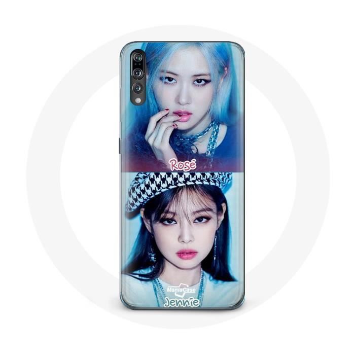 Case for Huawei P20 Blackpink K-pop Group Girls Jennie and Rosé Lovesick Girls Poster the Album