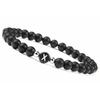 Black White Stone 26 Letters Bracelet Handmade DIY for Women Men Couple Jewelry Friendship Lucky Bead Elastic Bracelet Kids Gift