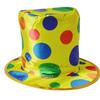 Halloween colorful polka dot clown hat, magician's tall hat, party performance prop, acrobatic costume