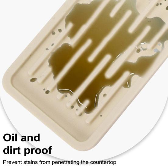 Узкий длинный силиконовый нескользящий коврик, термостойкий водонепроницаемый коврик для сушки, многофункциональный кухонный коврик для столешницы, прямоугольная мойка, сушилка для посуды