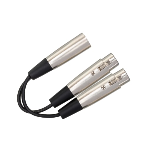 Hosa Y Cable, XLR Male to XLR Female, 45cm, YXF-101.5