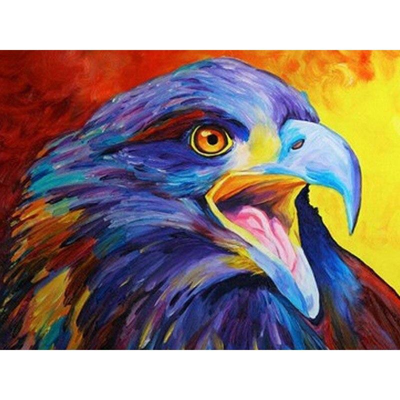 Новый 5D DIY алмазная живопись голова орла Алмазная вышивка животных вышивка крестиком полная круглая дрель домашний декор ручной художественный подарок