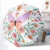 1pc Butterfly Floral Automatic Opening/Closing Folding Umbrella with 8 Ribs,Windproof Portable Sunshade Umbrella Holiday Gift Yy260401026