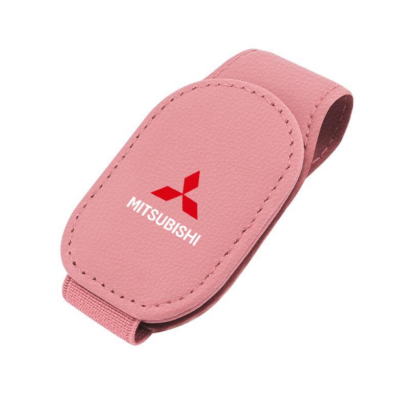 Car Sunglasses Clip Card Ticket Holder Stand Eyeglasses Car Accessories For Mitsubishi ASX Chaveiro Lancer Outlander Pajero EX