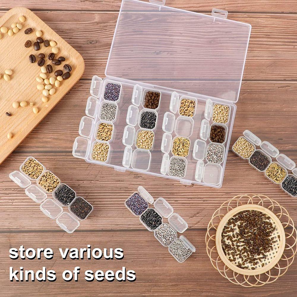 Запечатанный пустой контейнер для бусин, органайзер для страз, аксессуары для дизайна ногтей, пластиковая коробка для хранения