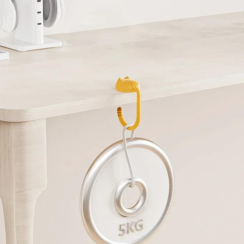 Kawaii Cats Bag Hanger Adjustable Bag Hooks Table Side Handbag Holder Travel Bag Storage Holder Desk Organizers for Home Office