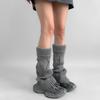 Y2K Knit Leg Warmer Sweet Cool Ripped Foot Cover Fashion Knitted Broken Hole Socks