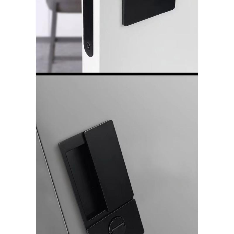 Новый стиль безручечный плоский замок современная спальня магнитная утопленная дверная ручка бесшумный Push And Pull невидимый раздвижной дверной замок