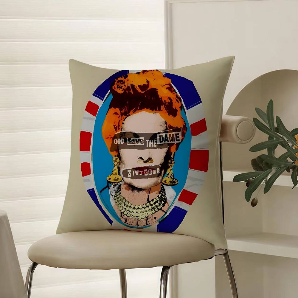 The Queen Fashionable And Luxurious Design Pillow Case Comfort Sofa Bed Silky elegant Invisible zipper Decorative cushion cover