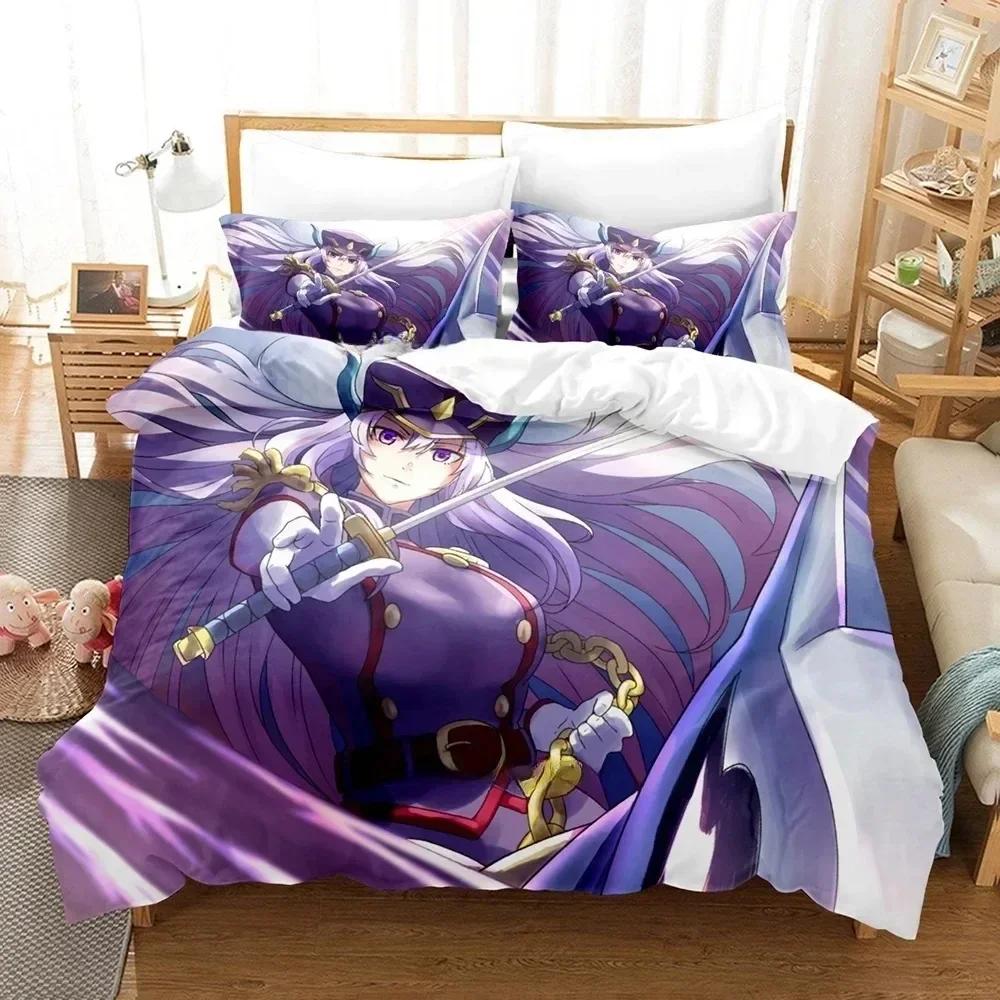 Bed Sheet Set Mato Seihei No Slave Bedding Set Printed With Pillowcase Duvet Cover Soft Queen King Size Bedclothes Home