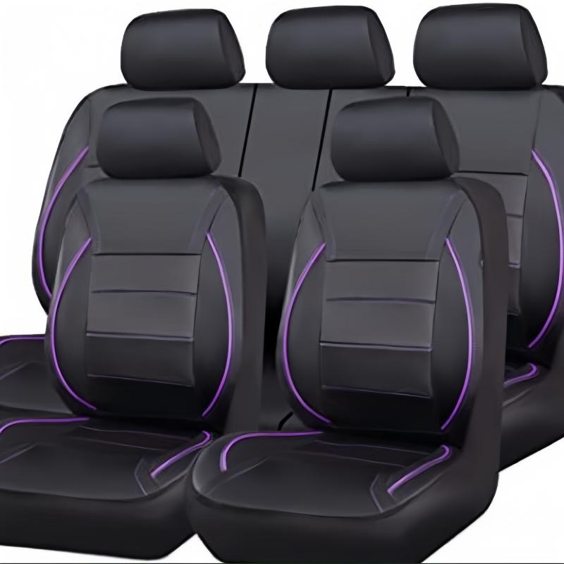 Универсальный 5-местный чехол на сиденье автомобиля из искусственной кожи с полной защитой для внедорожника, сиденье дальнобойщика, мягкая легкая защитная накладка на сиденье автомобиля