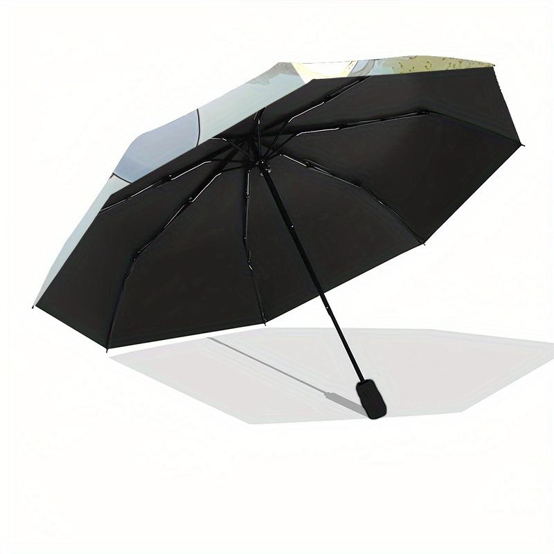 Winnie-the-Pooh, Tigger Automatic Opening and Closing Umbrella, Compact Travel Umbrella, Lightweight and Portable, Suitable for Beach Commut